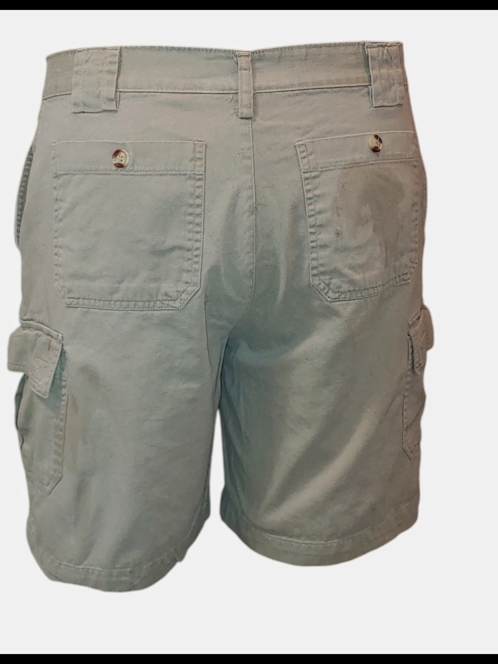 Men's Cargo Shorts in Khaki - Classic Utility Style - Picture 2 of 5
